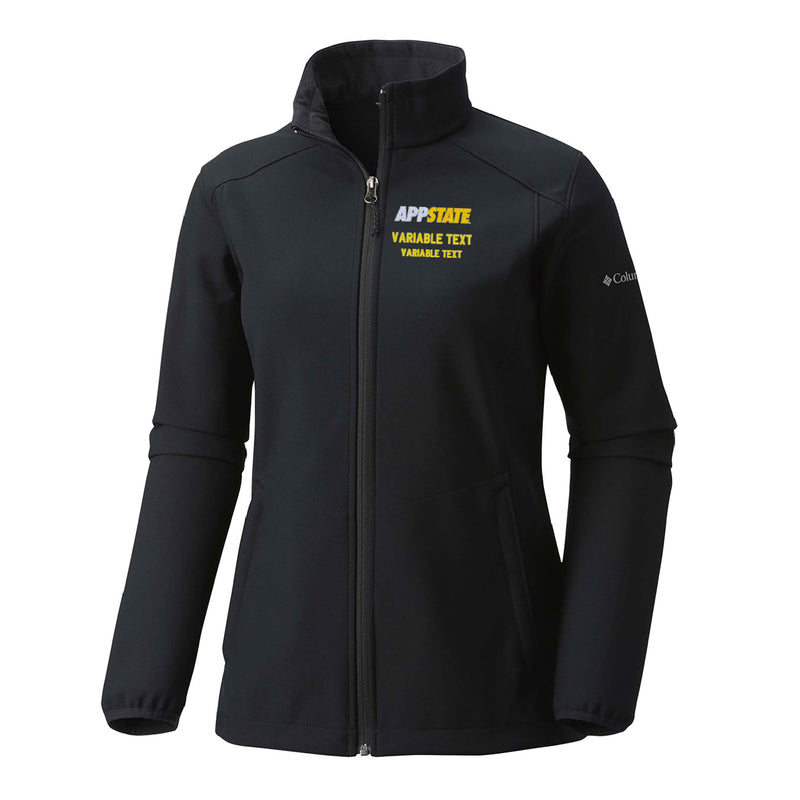 Women's Kruser Ridge II Softshell Jacket - Black - Embroidery Text Drop