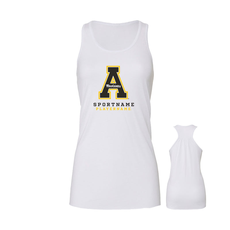 Women's Flowy Racerback Tank - White