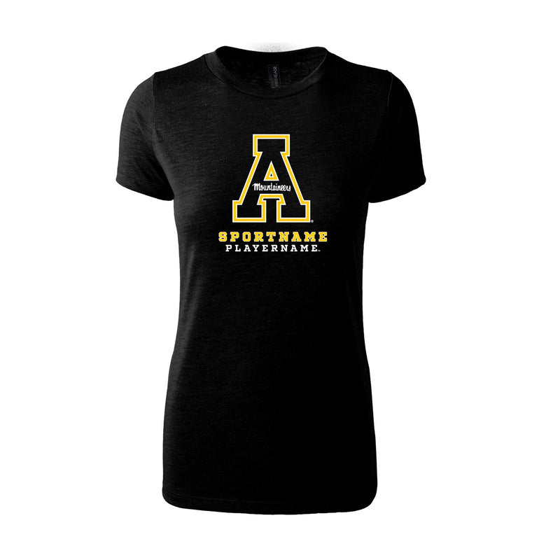 Women's Fitted Triblend T-Shirt - Black