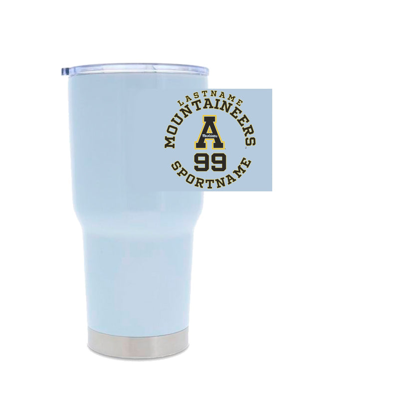 30oz Stainless Steel Tumbler - White