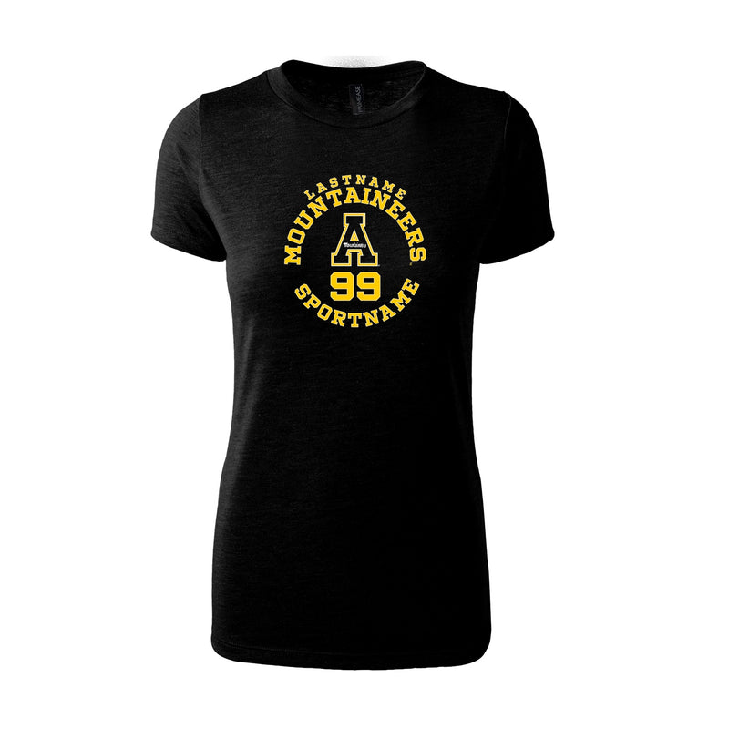 Women's Fitted Triblend T-Shirt - Black